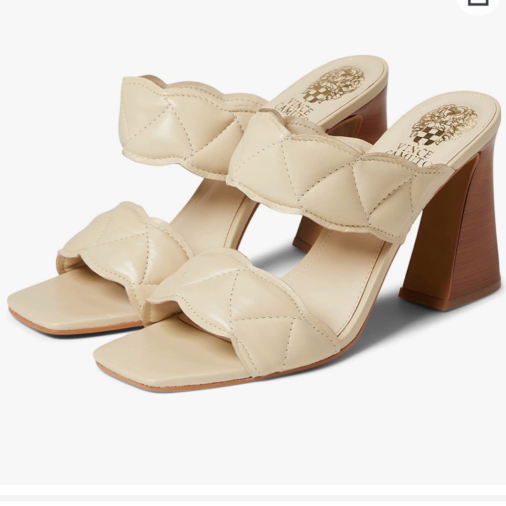 Vince Camuto | Womens Renneya Two Strap Sandal Heels Nwt